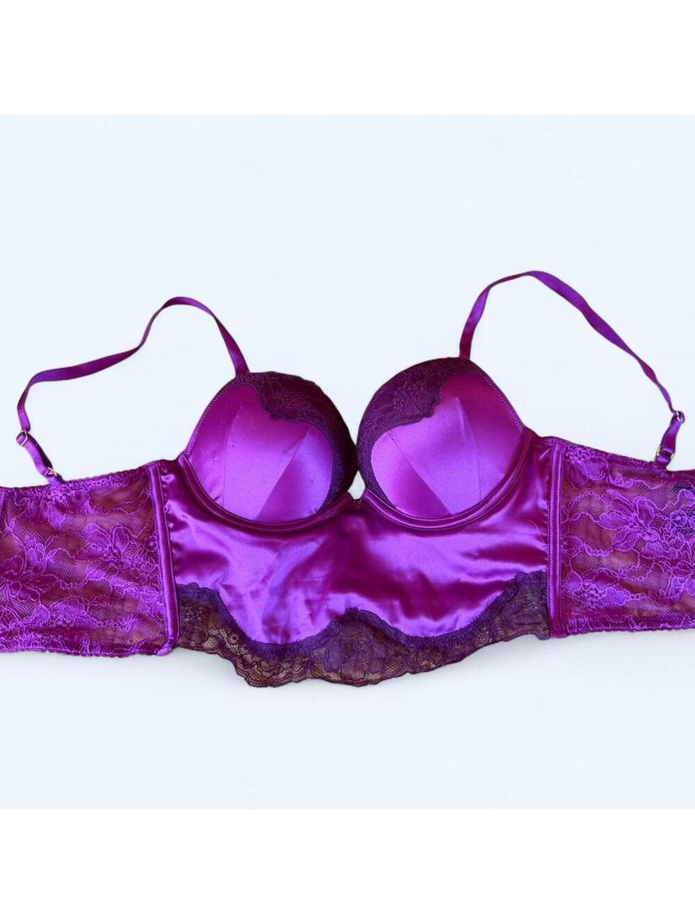 Victoria's Secret purple lace plunge push-up that’s perfect for valentines
